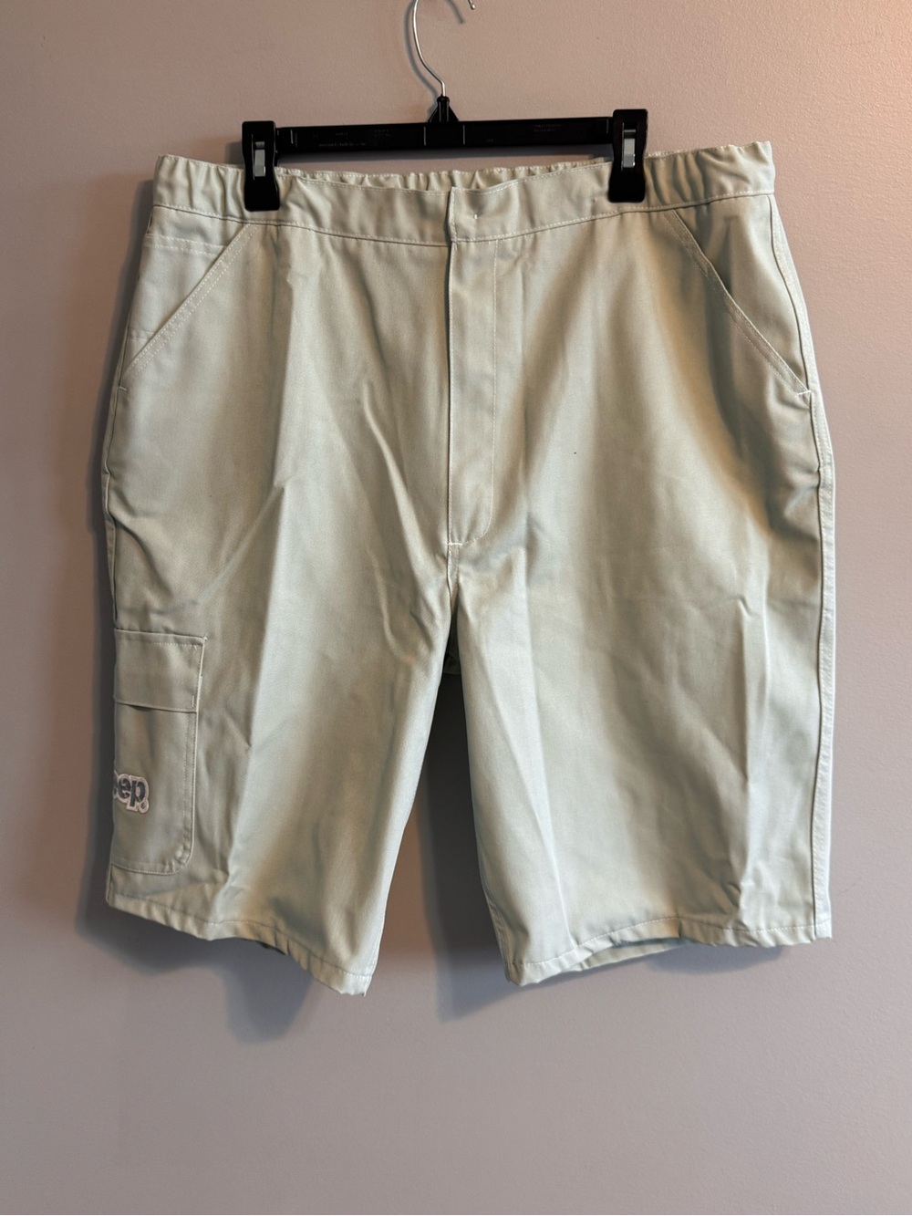 Jeep Men's Size 40 Cargo Shorts Sage Green Made in USA Embroidered Logo